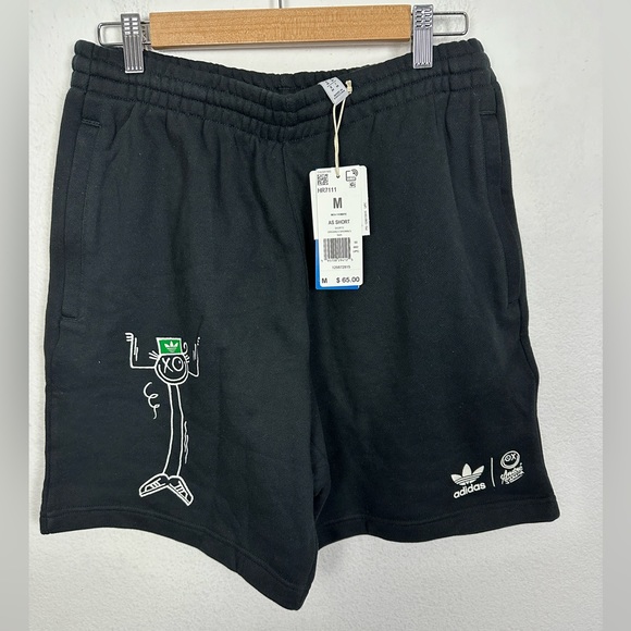 Adidas Originals x Andres Saraiva Graffiti Tagged Short Men’s Medium NEW HR7111 - Picture 2 of 8